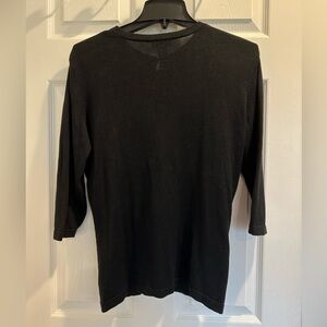 Wasserman Black Beaded Silk Vintage cardigan